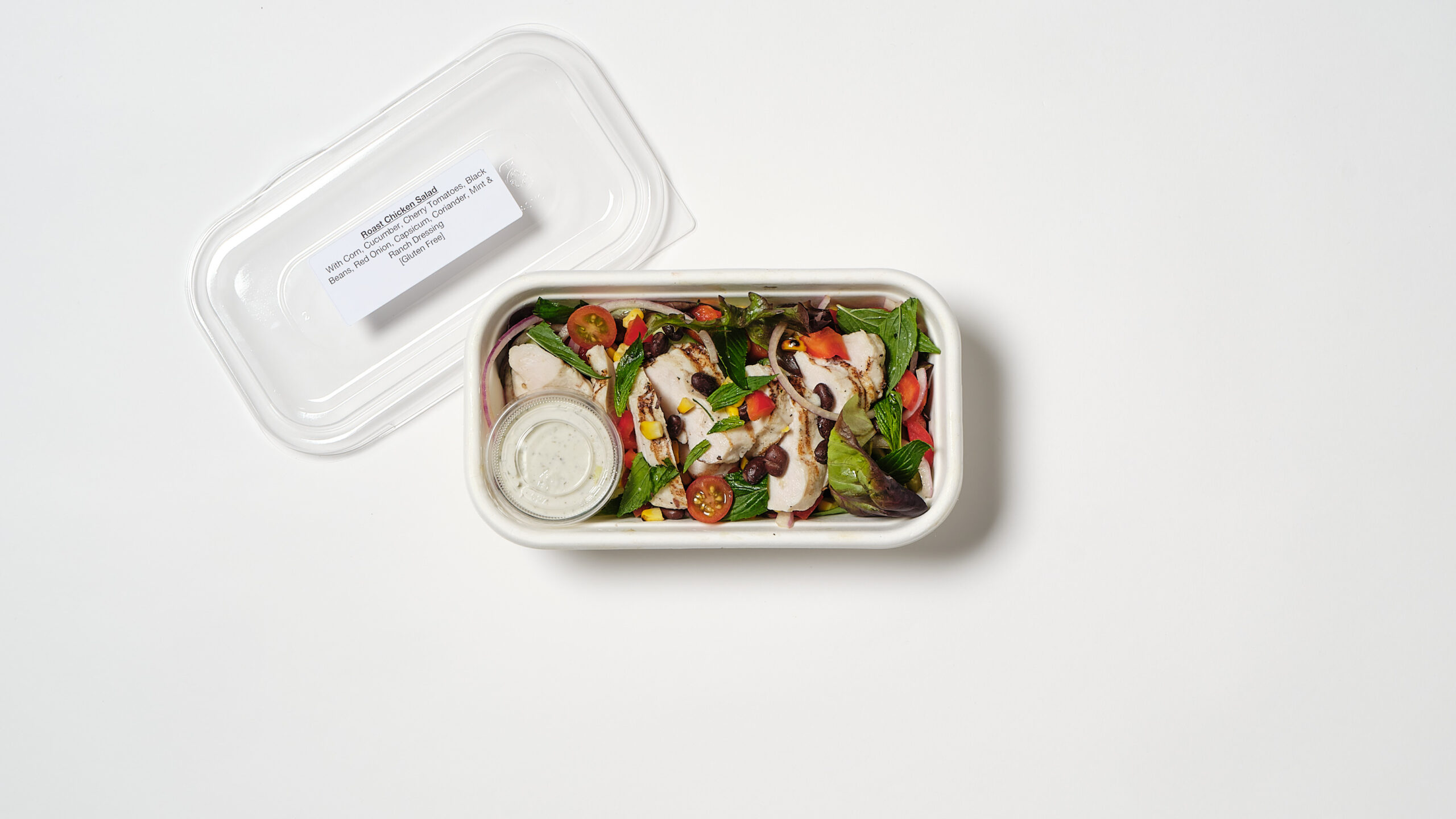 Individual salad to accommodate dietary requirements of a specific guest