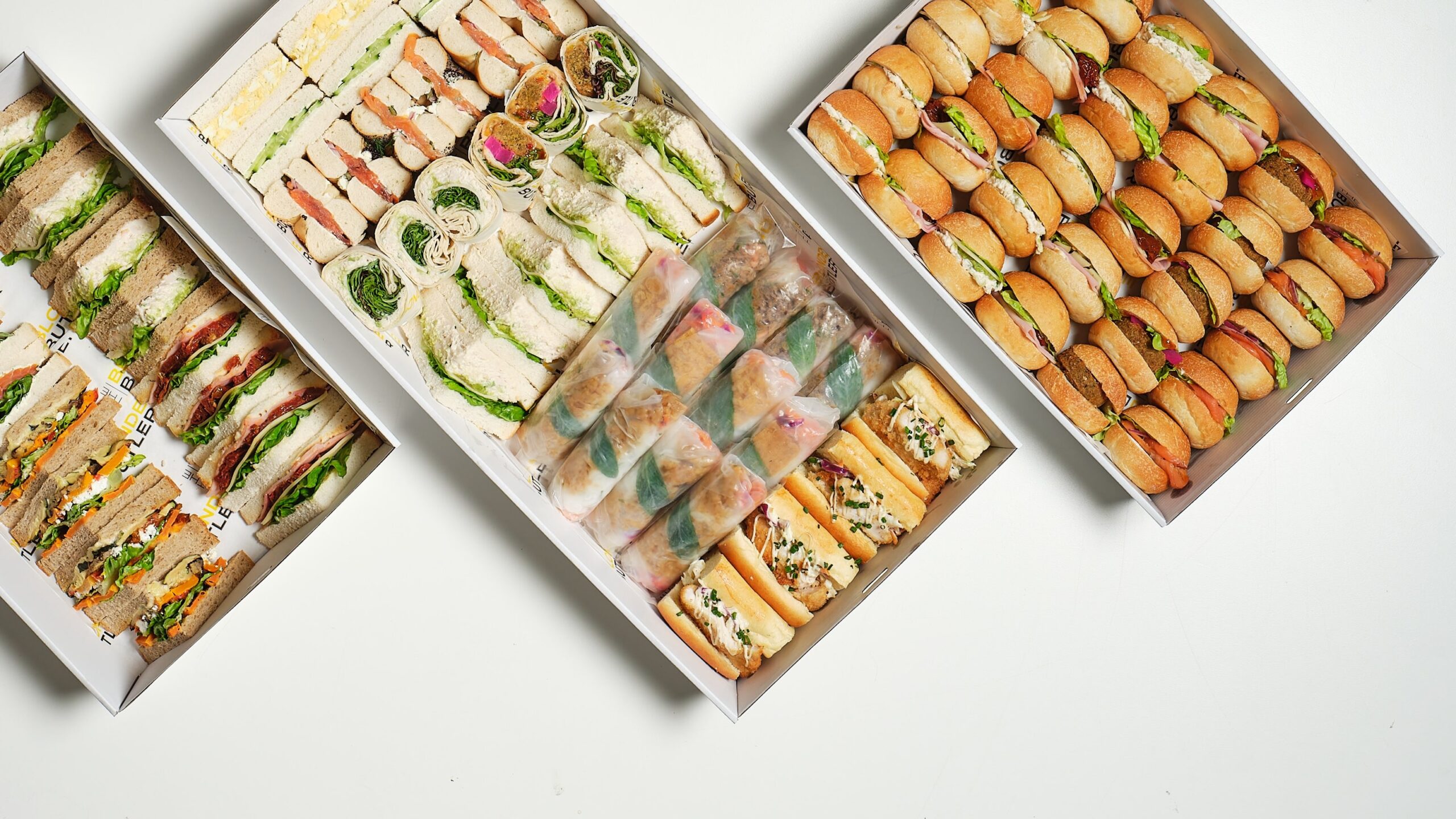 The Blonde Butler offers a wide variety of sandwiches, wraps, rice paper rolls and sushi which is easy and convenient for corporate lunch catering needs