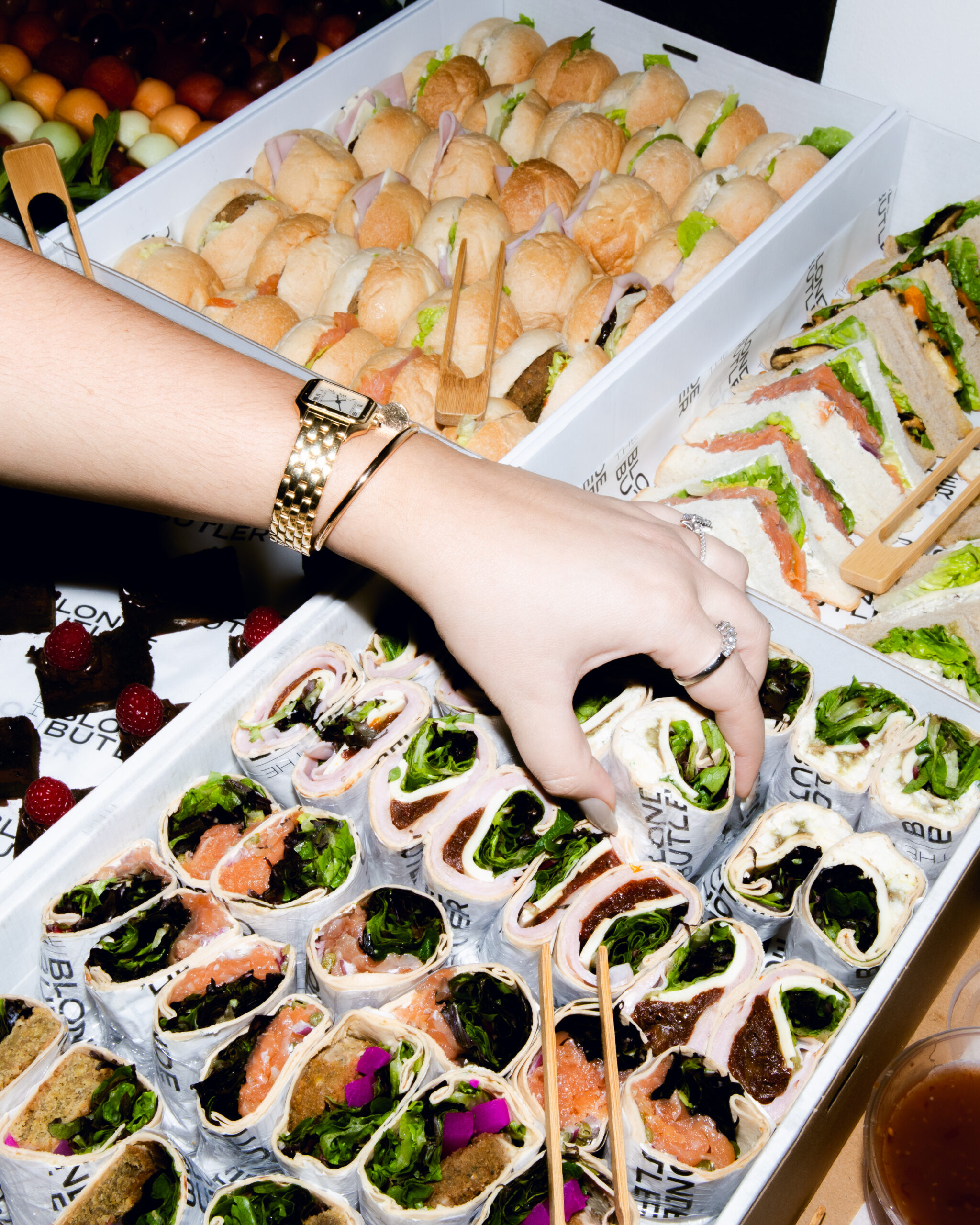 Corporate catering by The Blonde Butler, delivered ready to eat.
