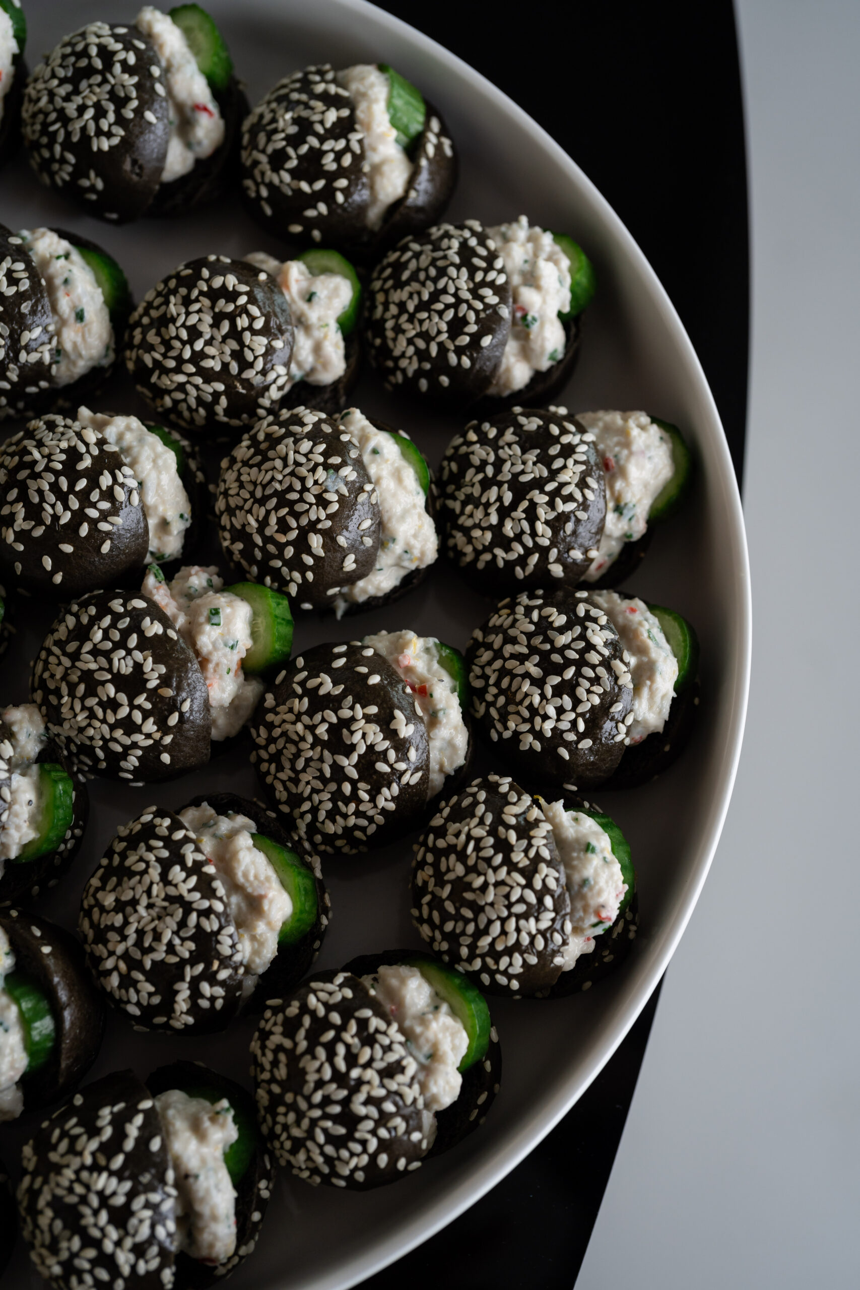 Charcoal crab sliders
